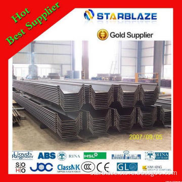 Alibaba china latest steel sheet pile for wall paneling